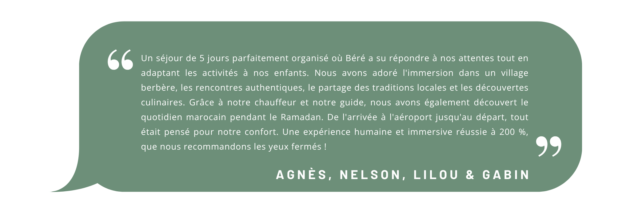 AVIS Agnès, Nelson, Lilou & Gabi