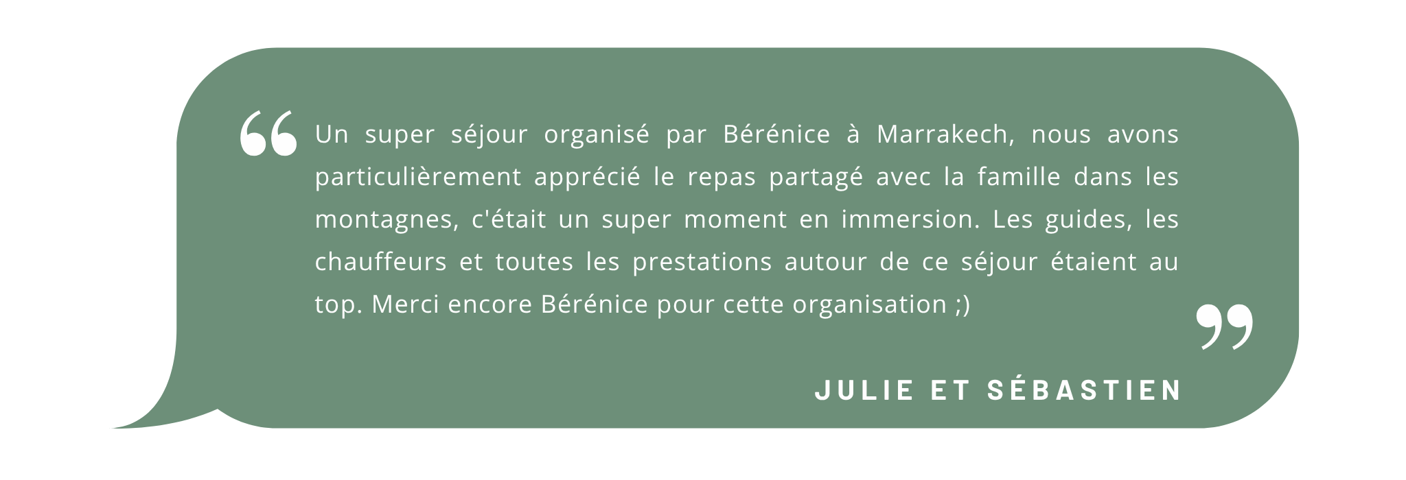 AVIS JULIE & SÉBASTIEN